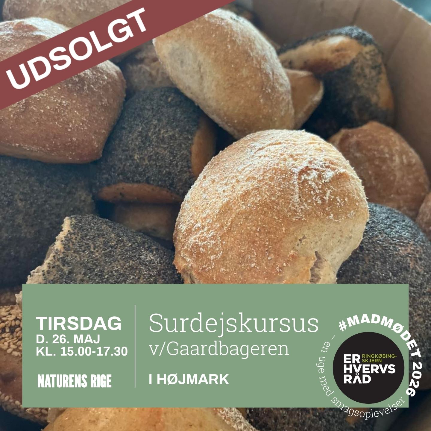Madmødet 2026: Surdejskursus ved Gaardbageren - eftermiddag