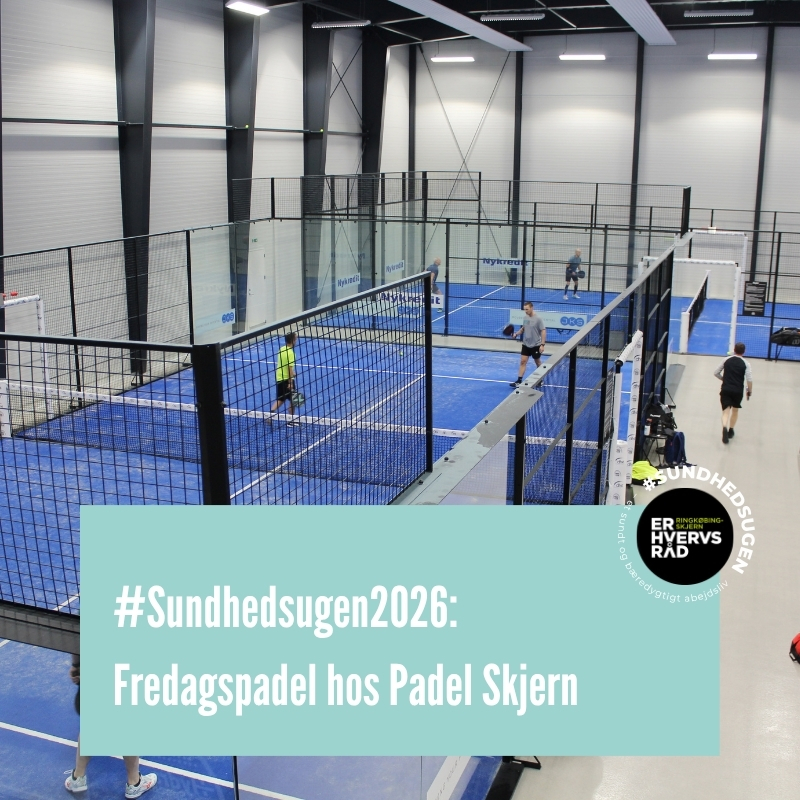 #Sundhedsugen2026: Fredagspadel hos Padel Skjern
